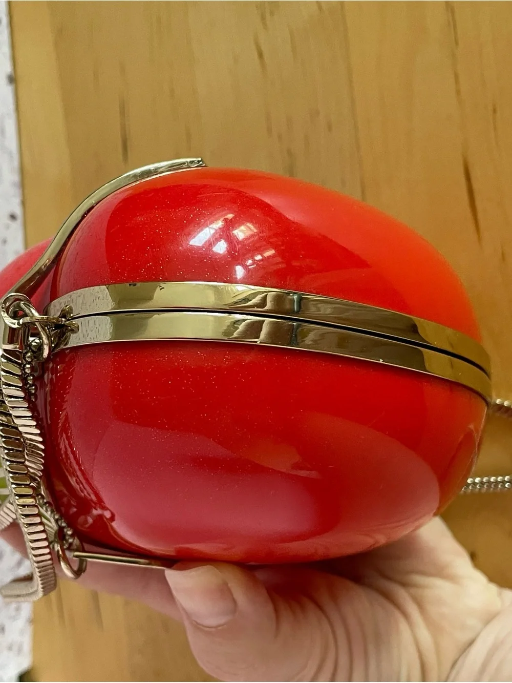 kate spade “Far From The Tree” 3D Apple Resin Clutch & Crossbody
